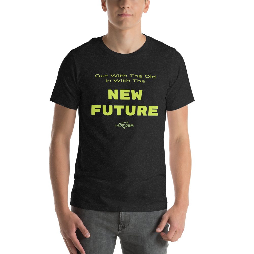 Out With The Old New Future t-shirt in Black & White